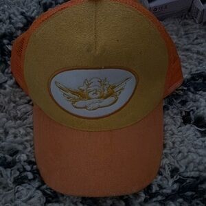Boys lie Orange and Yellow Trucker Hat
